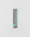 Prada Octagon Tulip Printed Silk Skinny Scarf In Mintgrün/blütenrosa