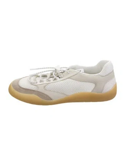 Pre-owned Prada Printed Sneakers In Silver