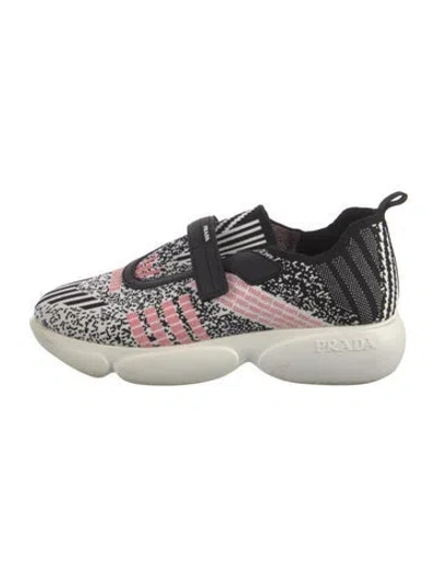 Pre-owned Prada Printed Sneakers In White