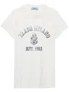 Prada Stamped Logo Crew Neck T-shirt In White