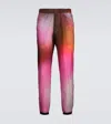 Prada Printed Technical Pants In Pink