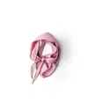 Prada Twill Scarf Refined Edge Detail Design In Pink