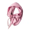 Prada Twill Scarf Refined Edge Detail Design In Pink