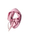 Prada Twill Scarf Refined Edge Detail Design In Pink
