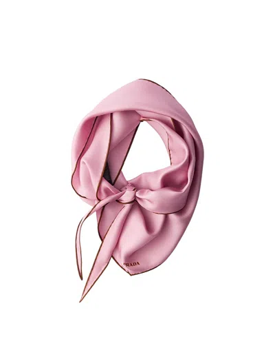 PRADA PRINTED TWILL SCARF