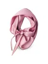 Prada Twill Scarf Refined Edge Detail Design In Pink & Purple