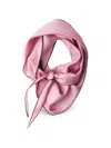Prada Twill Scarf Refined Edge Detail Design In Pink