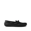 Prada Deer Leather Loafers For Men In Black