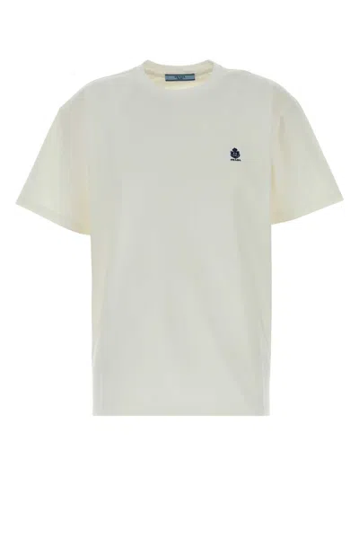 Prada Pristine Cotton T-shirt In Neutral