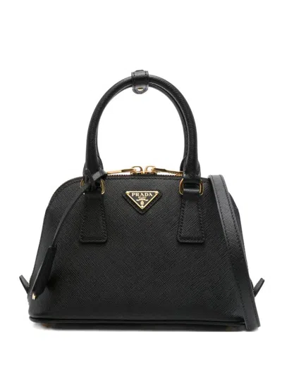 PRADA PRADA PROMENADE SAFFIANO LEATHER HAND BAGS