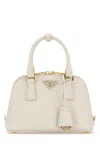 Prada Promenade Saffiano Leather Hand Bags In White
