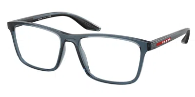 Prada Ps 01qv Men's Glasses, Blue, Size 56 In Green