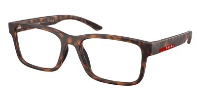 Prada Ps 01rvf Asian Fit Men's Glasses, Tortoiseshell, Size 56 In Brown