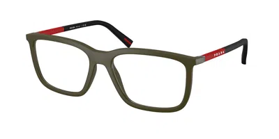 Prada Ps 01sv 15x1o1 Occhiali Da Vista Verdi Per Uomo (solo Montatura) In Black