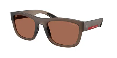 Prada Ps 01zsf Asian Fit 29f50a Men's Sunglasses Brown Size 56