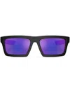 Prada Linea Rossa Man Sunglasses Ps 02zsu In Schwarz
