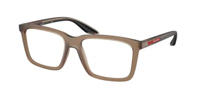 Prada Ps 03sv 29f1o1 Occhiali Da Vista Marroni Per Uomo (solo Montatura) In Brown