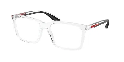 Prada Ps 03sv Men's Glasses, Clear, Size 55 In Transparent