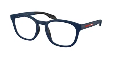 Prada Ps 03tv 21v1o1 Men's Glasses Blue Size 51 - Free Lenses - Blue Light Block Available In Matte Blue