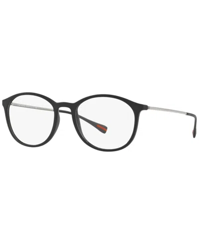 Prada Ps 04hv Men's Rectangle Eyeglasses In Black