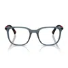 Prada Linea Rossa Ps 04rv Czh1o1 Blu Trasparente Glasses In Blue