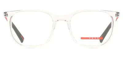 Prada Ps 04rv Men's Glasses, Clear, Size 48 In Transparent