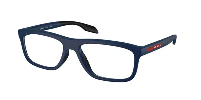 Prada Ps 05tv 21v1o1 Men's Glasses Blue Size 55 - Free Lenses - Blue Light Block Available In Matte Blue