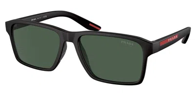 Prada Ps 05ysf Asian Fit Dg006u Men's Sunglasses Black Size 58