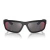 Prada Printed Rectangle-frame Sunglasses In Black