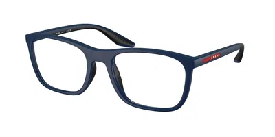Prada Ps 06tv 21v1o1 Men's Glasses Blue Size 54 - Free Lenses - Blue Light Block Available In Matte Blue