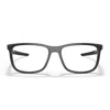 Prada 54mm Rectangular Optical Glasses In Black