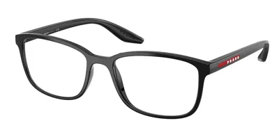 Prada Ps 07rv 1ab1o1 Occhiali Da Vista Neri Per Uomo (solo Montatura) In Black