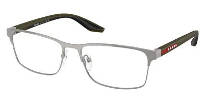 Prada Ps 50pv Men's Glasses, Gunmetal, Size 57 In Gray
