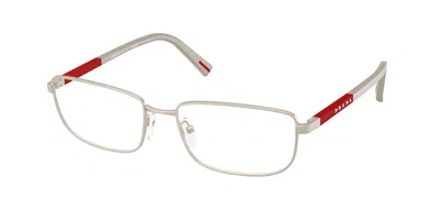 Prada Ps 50sv 18x1o1 Occhiali Da Vista Bianchi Per Uomo (solo Montatura) In White