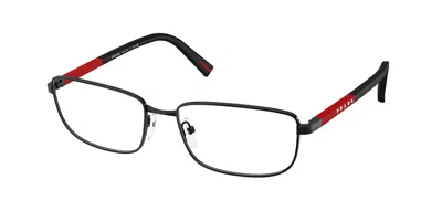 Prada Ps 50sv 1ab1o1 Occhiali Da Vista Neri Per Uomo (solo Montatura) In Black