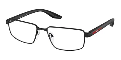 Prada Ps 52rv Dg01o1 Occhiali Da Vista Neri Per Uomo (solo Montatura)