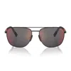 Prada Linea Rossa Ps 54zs Dg008f Nero Gommato Sunglasses In Black
