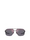 Prada Square-frame Sunglasses In Matte Black