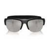 Prada Ps A01s 69mm Mirrored Semirimless Pillow Sunglasses In Black