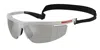 Prada Eyewear Rectangular Frame Sunglasses In Gray
