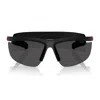Prada Linea Rossa Ps A02s 1bo5s0 Nero Opaco Sunglasses In Black