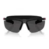 Prada Linea Rossa Ps A02s 1bo5s0 Nero Opaco Sunglasses In Black