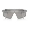 Prada Ps A03s 141mm Mirrored Rectangular Sunglasses