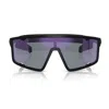 Prada Ps A03s 141mm Mirrored Rectangular Sunglasses In Black