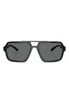 Prada Ps A06s Geometric-frame Sunglasses In Black
