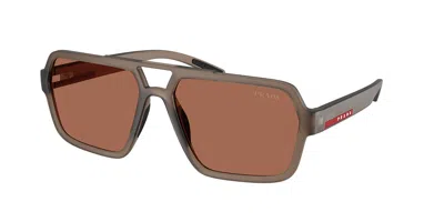 Prada Ps A06sf Asian Fit 29f50a Men's Sunglasses Brown Size 59