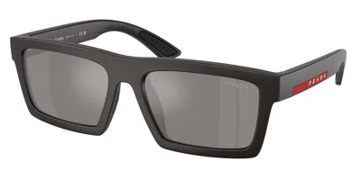Prada Ps A07s 18k60a Occhiali Da Sole Neri Per Uomo In Gray
