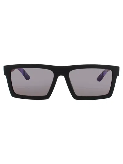 Prada Ps A07s Sunglasses In Matte Blacj - Grey Mirror
