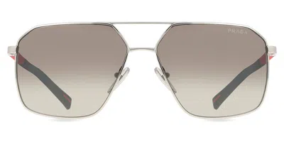 Prada Ps A50s 1bc02m Men's Sunglasses Silver Size 60