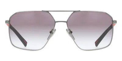 Prada Ps A50s 5av09u Men's Sunglasses Gunmetal Size 60 In Gray